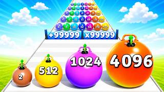 BALL RUN MERGE 2048 - Gameplay Walkthrough (Android,iOS) All Levels Update Freeplay