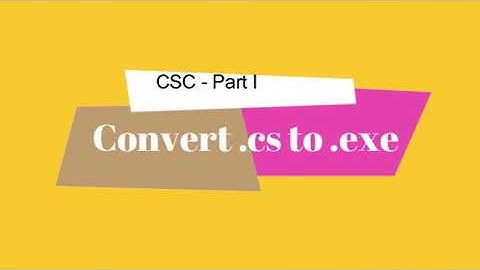 C# without VS - Using Normal Editor - How to Convert .cs file to .exe file? - I