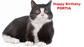 Portia  Cats Gatos - Happy Birthday