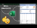How to Create GST Bill Invoice in Excel😎 | Step by Step Tutorial 💯#Excel #GSTBill #InvoiceInExcel