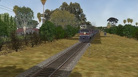 MSTS (Open Rails) - Amtrak Flies at Santa Barbara