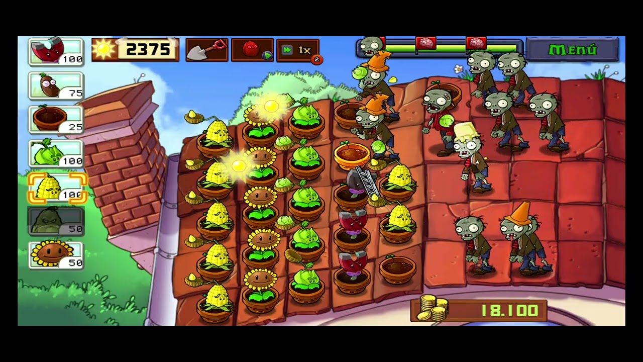 Jugando pvz 1 por nostalgia 😥 parte 5 casi el final