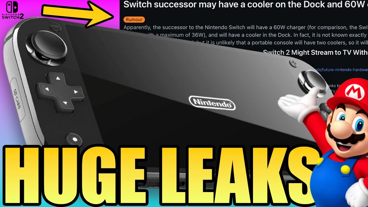 We Just Got A Bunch Of HUGE Switch 2 Leaks - YouTube