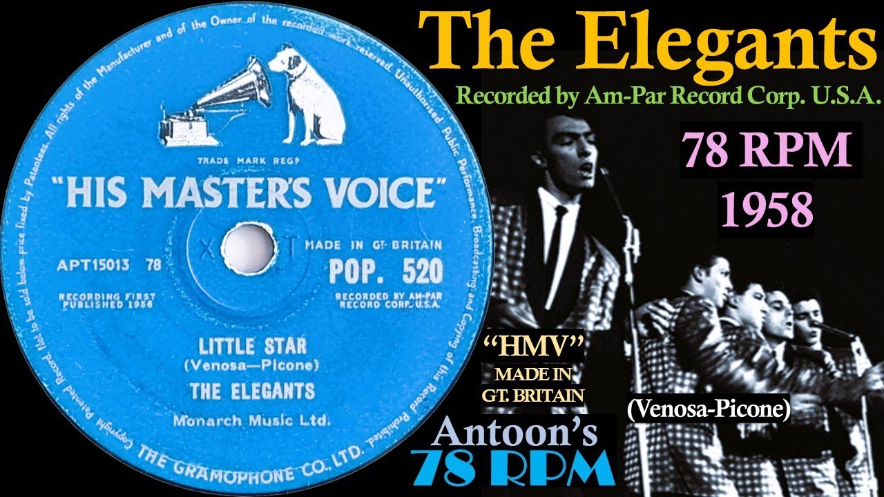 The Elegants | Little Star | HMV 78 rpm | 1958 Great Britain - YouTube