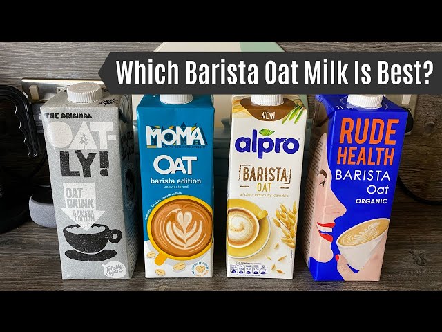 Which Barista Oat Milk Is Best? | Alpro vs Oatly vs Moma vs Rude Health | Taste and Froth Test class=