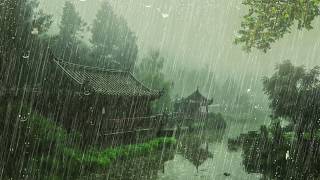 Best Rain Sounds For Insomnia, Sleeping Within 7 Minutes Of Rain White Noise Lullaby Relax ASMR