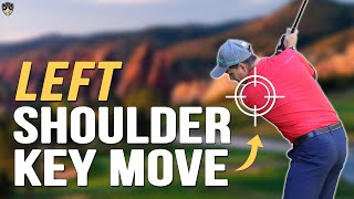 Left Shoulder Down And Around Golf ➜ Consistent Ball-Striking