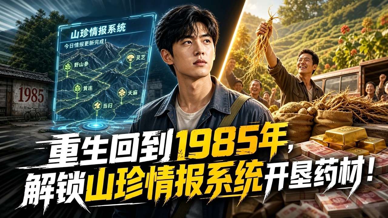 [Eng Sub]我重生回到1985年，解鎖每日山珍情報系統；憑藉異能我開墾黃山培育藥材，帶領全家發家致富！#穿越爽劇 #男頻逆襲 #系統加持