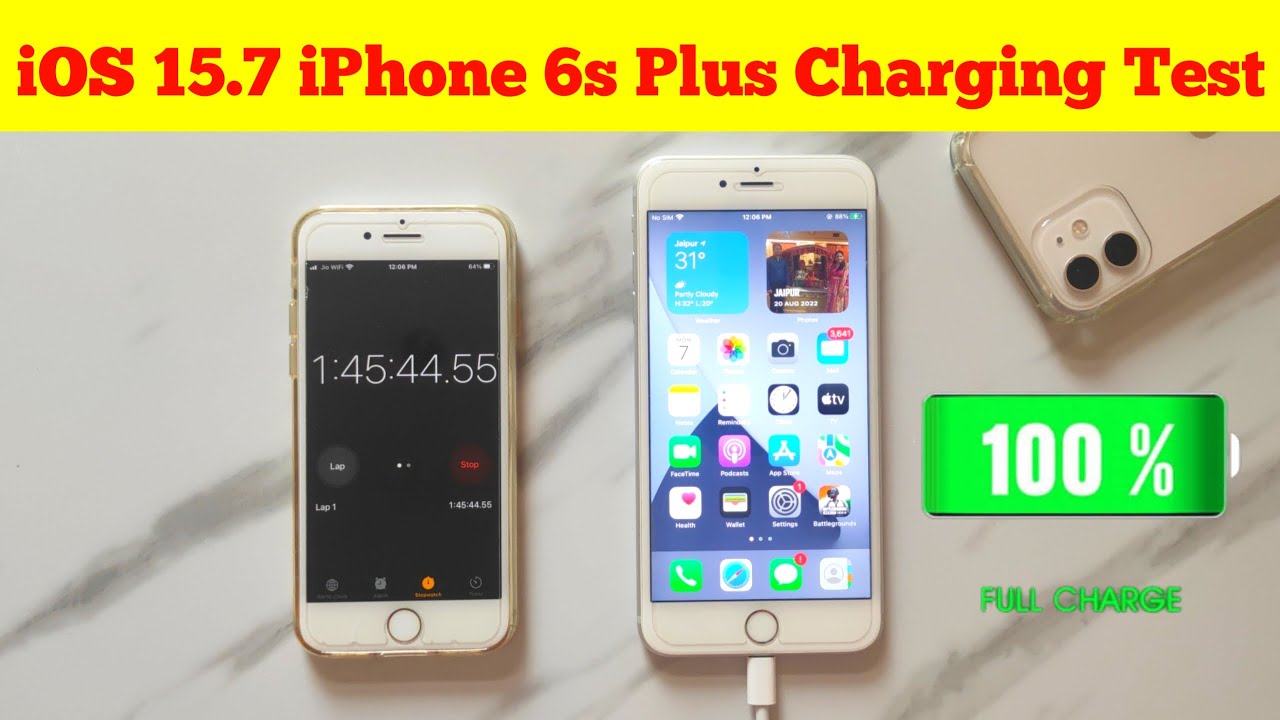 IOS 15.7.1 iPhone 6S Plus CHARGING TEST [0-100%] - YouTube