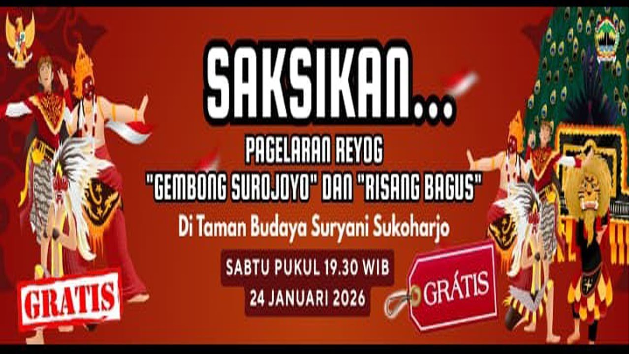 LIVE PAGELARAN REYOG ''GEMBONG SUROJOYO'' DAN ''RISANG BAGUS''//SABTU, 24 JANUARI 2026