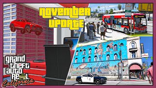GTA 5Real & LA Revo 2.0 ► Metropolis Plaza, Bus Traveling & More | November Update