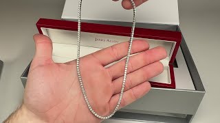 7 CARAT NATURAL DIAMOND TENNIS NECKLACE (James Allen) (Unboxing + Review) by Diamond Spotlight 3,473 views 1 year ago 4 minutes, 28 seconds