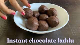 Instant chocolate laddu | No sugar | No gas screenshot 5