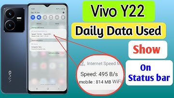 Vivo Y22 Enable daily data Used | vivo Y22 Enable Data Usage Notification Bar