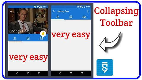 How to make collapsing toolbar in sketchware