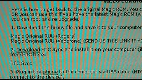 How To - UnRoot Your HTC Magic (www.TheUnlockr.com)