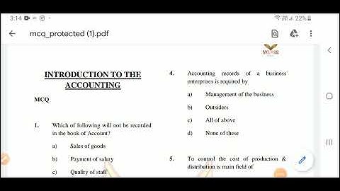 Lec 1- MCQ  on introduction to accounting and basic accounting terms.