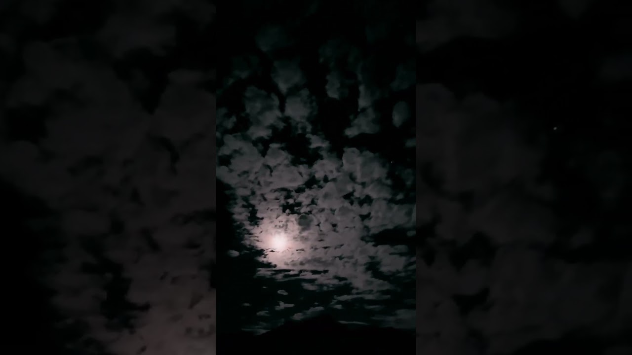 Video thumbnail: 🌙 moonlit sky #shorts #shortsvideo #nightsky #moonlight #clouds #beautifulsky #kotdwara #reels