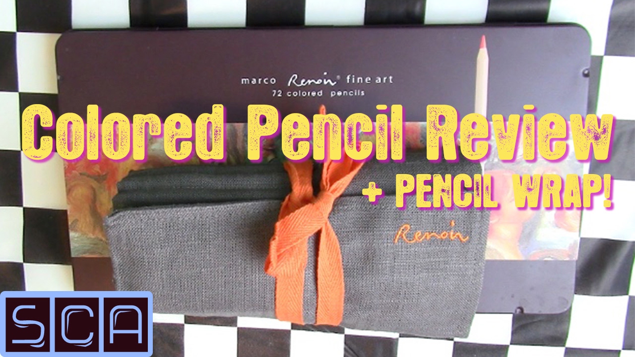 Marco Renoir Colored Pencils & Pencil Wrap REVIEW YouTube