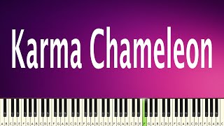 Karma Chameleon - PIANO TUTORIAL
