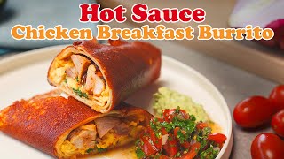 Hot Sauce Chicken Breakfast Burrito: Ultimate Meal Prep with @Benners
