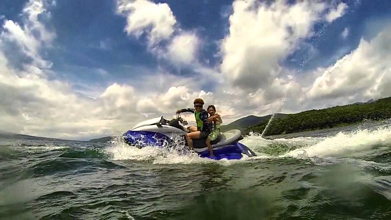 ジェットスキー 山中湖 Gopro バナナボート ウェイクボード Youtube