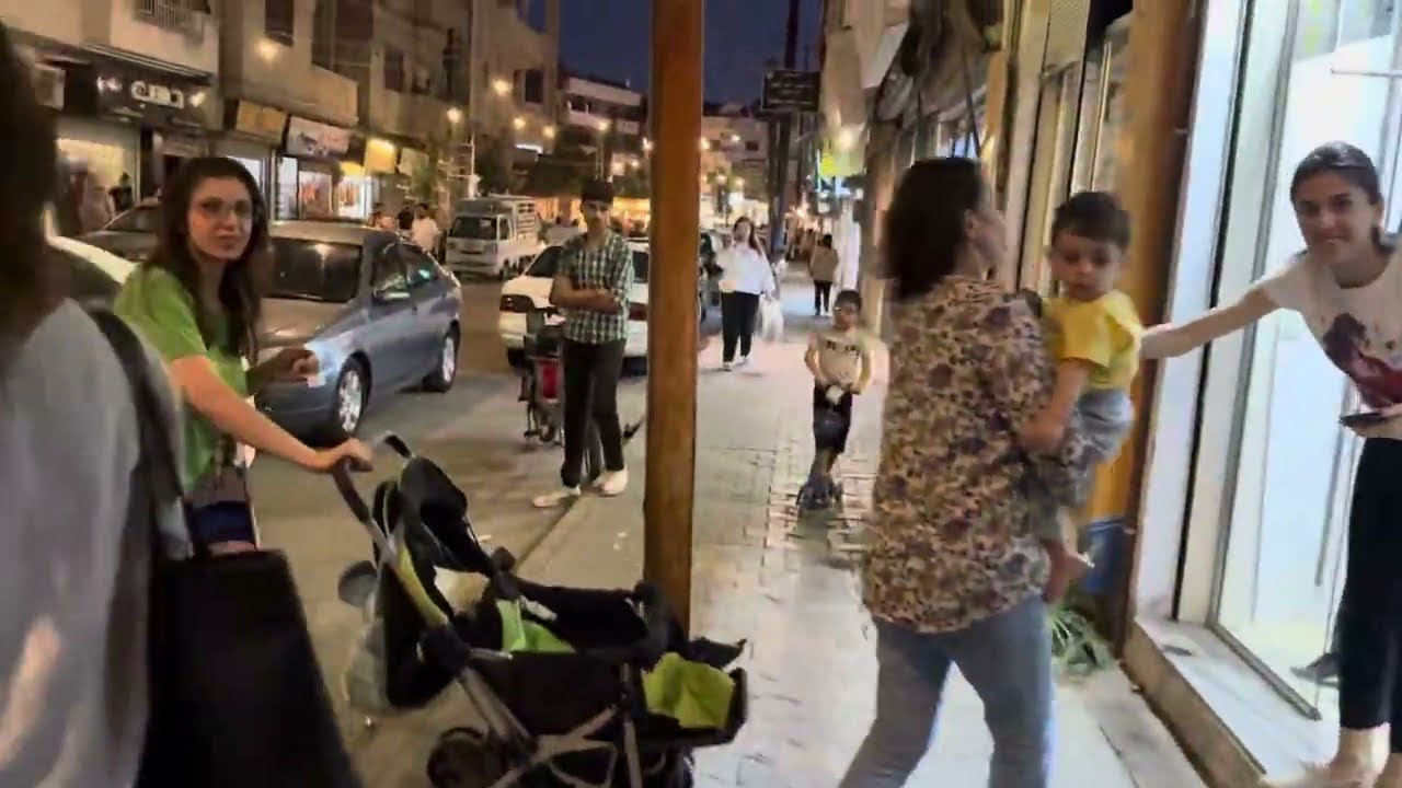 جوله مسائيه بحمص دوار النزهه إلى حديقه بتول بحمص بتاريخ 2025/7/3