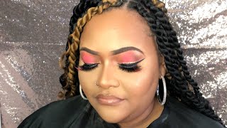 Soft halo 😇 w/ double eyeliner and glitter ✨ screenshot 4