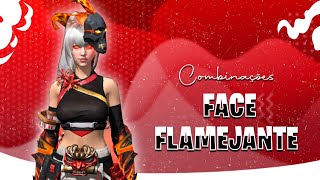 MELHORES COMBINAÇÕES FEMININAS COM O PACOTE FACE FLAMEJANTE - FREE FIRE ✨ screenshot 5