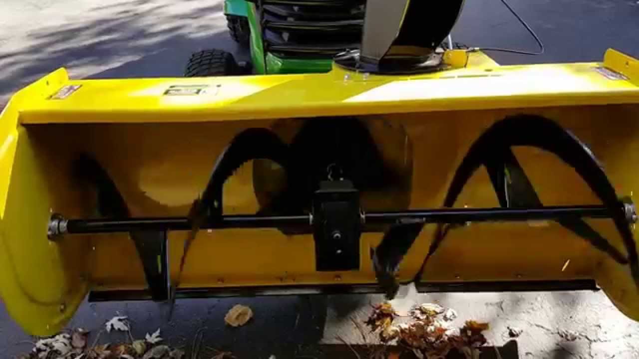 47 inch snowblower on X590 YouTube