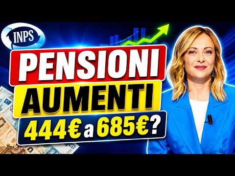 Video Pensioni Giugno INPS: Aumenti da 444€ a 685€? Tabella Fascia per Fascia