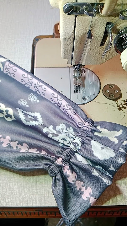 Easy and simple way to sew elastic on the sleeve