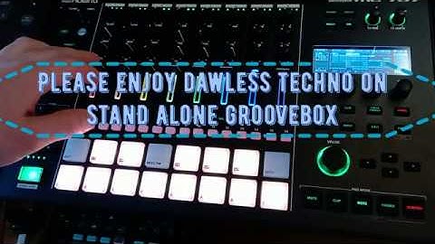 Roland MC707, Dawless, Techno, Groovebox,  minimal techno, electronic music on standalone synth