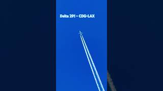Delta’s A340 N503DN cruising 36,000 ft above the UK 🇬🇧 | 456 knots #AvGeek #planespotting #shorts