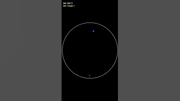 Gravity Duel: Ball vs. Smart Triangle AI | #shorts #visualasmr #gravity #simulation #physics #boids