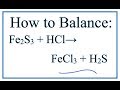 Balancing Chemical Equations