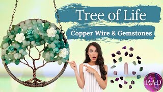 Handmade Wire Tree of Life Using Gemstone Chips