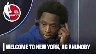 'An AMAZING feeling': OG Anunoby reacts to his New York Knicks debut 👏 | NBA on ESPN