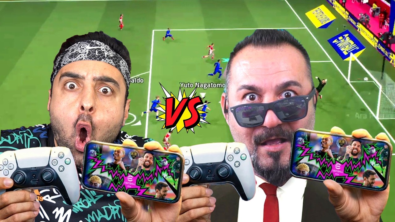 İLK DEFA KUMANDA İLE EFOOTBALL MOBİLE DA KAPIŞTIK ! ÜMİDİ VS SESEGEL ! MOBİL KAPIŞMA !