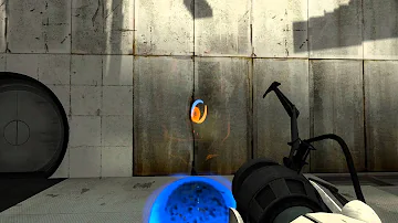 Portal 2, slanted launch trick