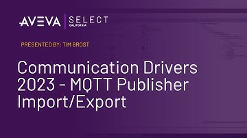 Communication Drivers 2023 - MQTT Publisher Import/Export | Santa