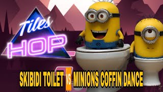 SKIBIDI TOILET 🆚 MINIONS: THE RISE OF GRU 🆚 WOODY WOODPECKER 🆚COFFIN DANCE  TILES HOP WHO THE BEST?