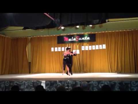 Vero y juan campeones de Tango escenario Mala Junta