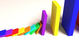 Mesmerizing Giant Dominoes | 3D Domino Effect | screenshot 5