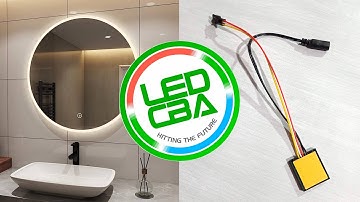 Interruptor táctil TOUCH capacitivo de 12V Sensor de atenuación led Espejos vidrios 3A