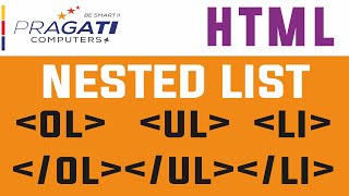 HTML - Nested List using OL and UL