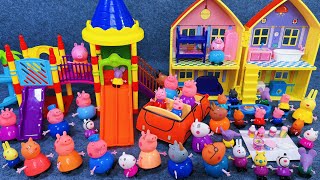 8 Minutes Satisfying With Unboxing Cute Peppa Pig Slide Playground Toys Set Asmr Review Toys