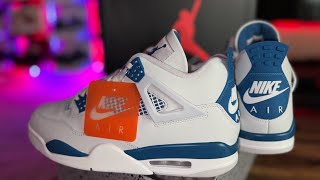 Nike Air Jordan 4 Military Blue  Sneakers #unboxing