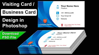 Design Visiting Card | Business Card in Photoshop 7.0 - Professional Visiting Card Design 🔥🔥🔥 screenshot 1