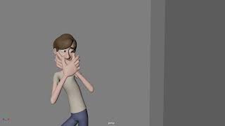Level 3: Assignment 1: Scared character peering around a corner Wealth